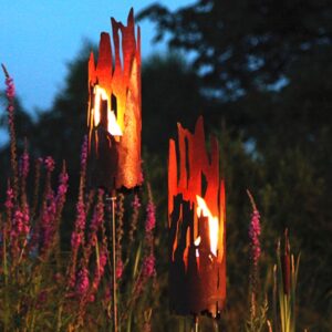 Windlichter & Kerzenständer aus Rost
